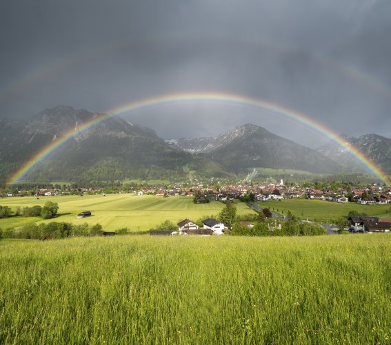 Regenbogen über Oberstdorf