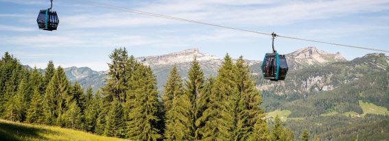 Die Gondeln der Söllereckbahn