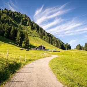 Auf dem Weg zur Alpe Schrattenwang