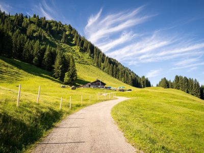 Auf dem Weg zur Alpe Schrattenwang