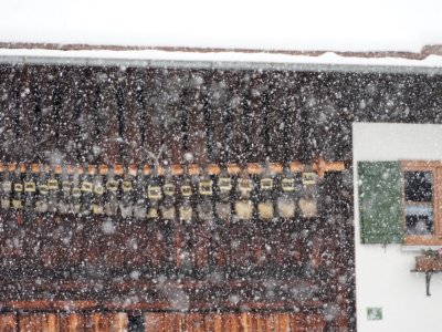 Starker Schneefall