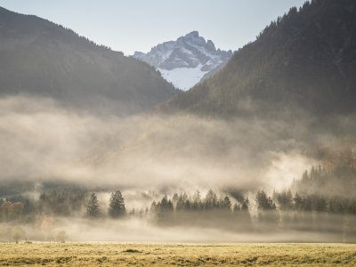 Frühnebel in Oberstdorf