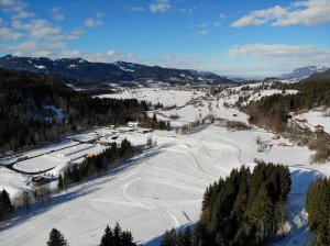 Die Langlaufloipen von oben