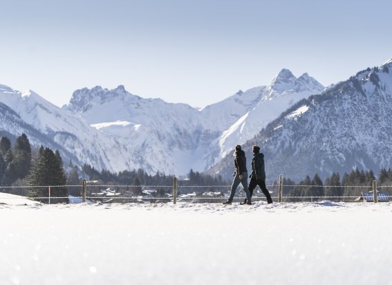 Mit Blick Richtung Oberstdorf