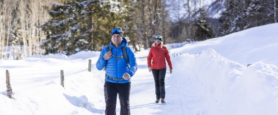 Mit strammen Schritten voran