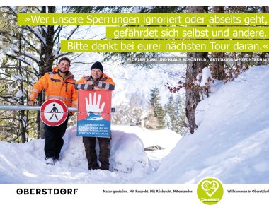 Wintersperrungen beachten