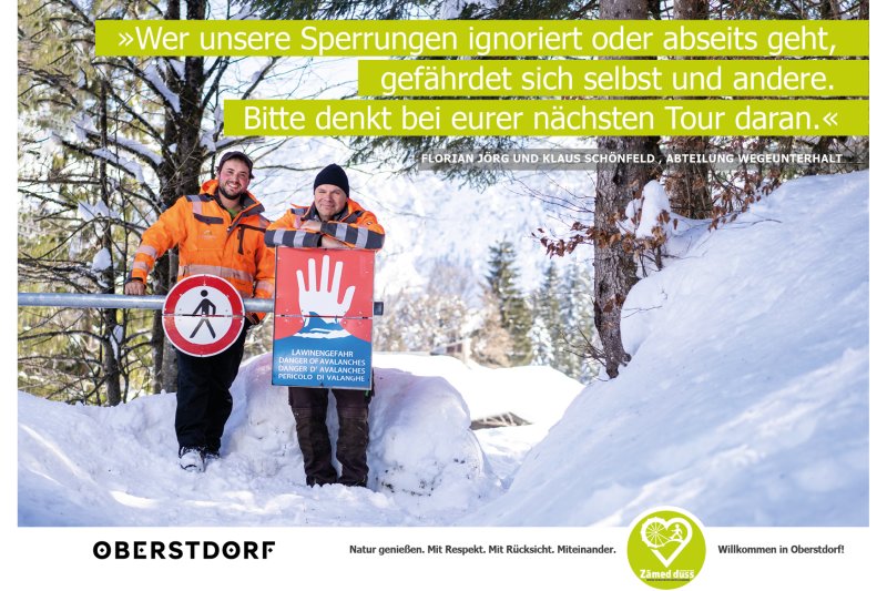Wintersperrungen beachten