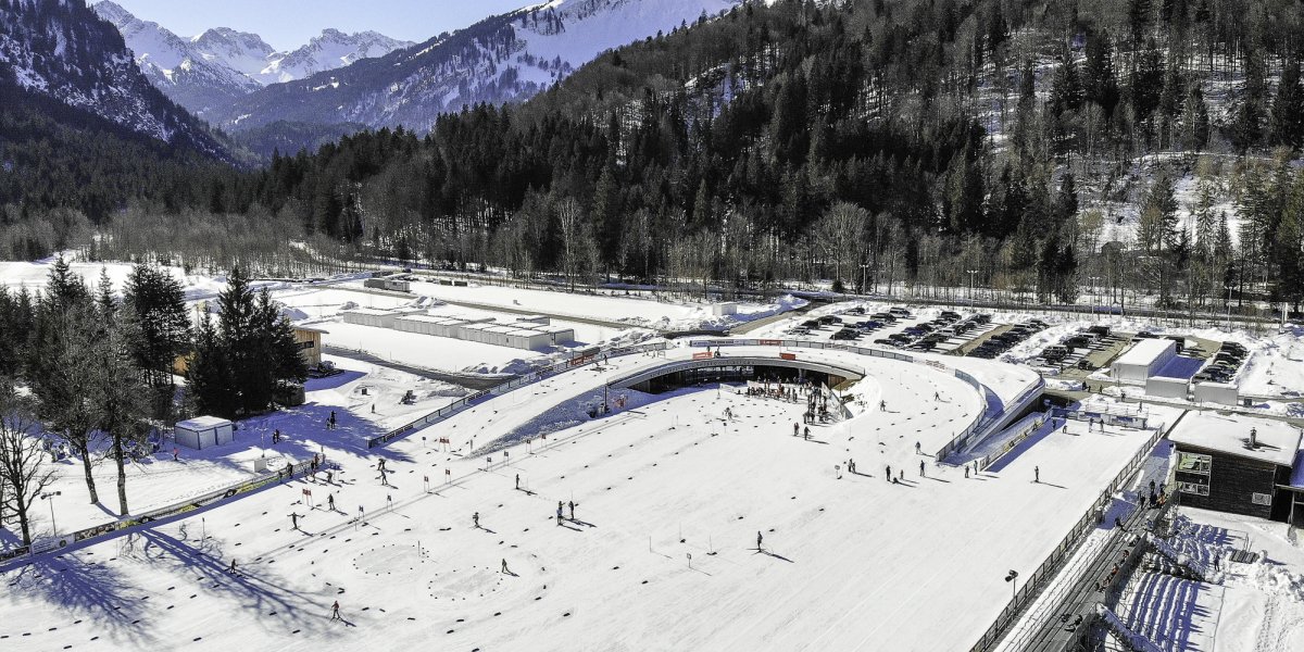 Langläufer im Nordic Zentrum