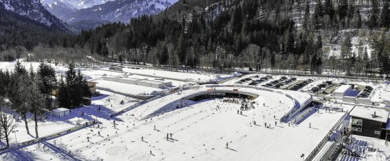 Langläufer im Nordic Zentrum