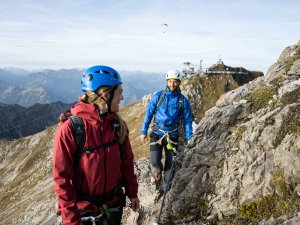 Der Beginn des Hindelanger Klettersteiges