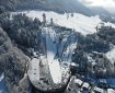 Die Skisprungschanzen von oben