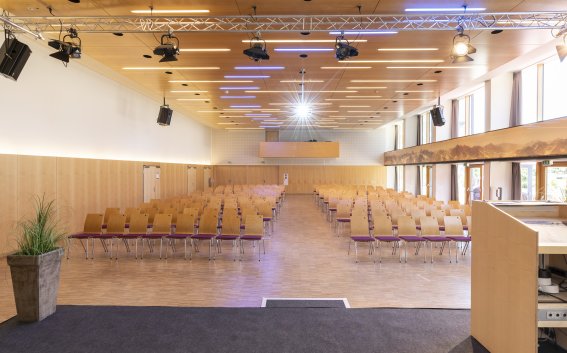 Blick in den Saal Breitachklamm