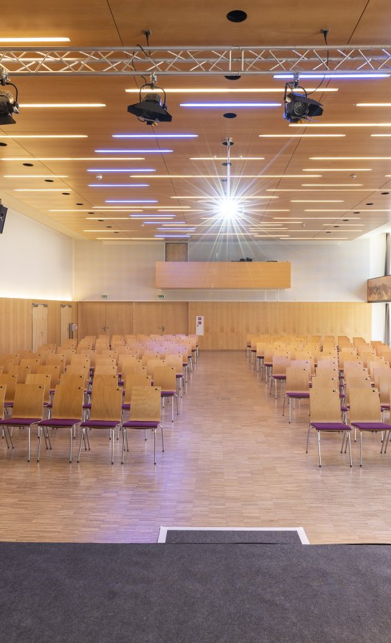 Blick in den Saal Breitachklamm