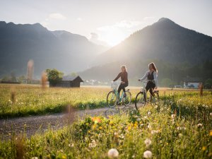 Fahrradfahren über die Öschwiesen