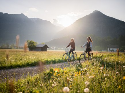 Fahrradfahren über die Öschwiesen