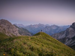 Blaue Stunde nahe der Kemptner Hütte