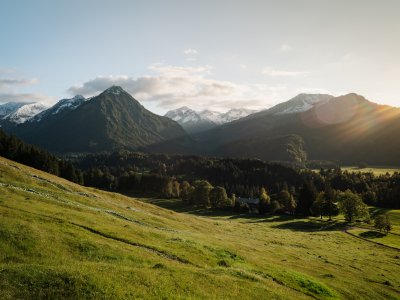 Der Kühberg zur Abendstimmung