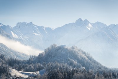 Blick zur Schöllanger Burg