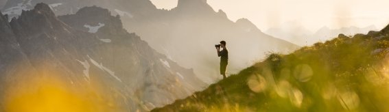 Fotograf am Muttler Kopf