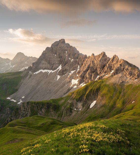 Weg zwischen Kemptner Hütte und Kreuzeck