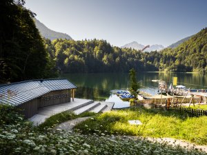 Das Bootshaus am Freibergsee