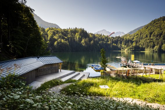 Das Bootshaus am Freibergsee