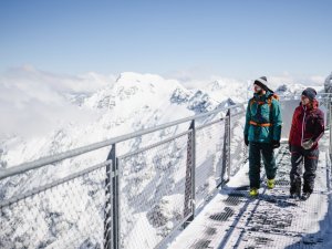 Spaziergang um den Gipfel