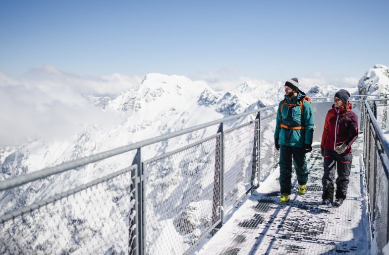 Spaziergang um den Gipfel