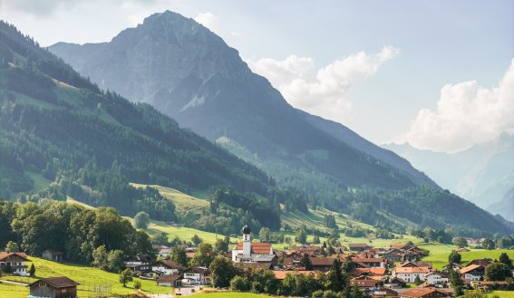 Blick auf Schöllang