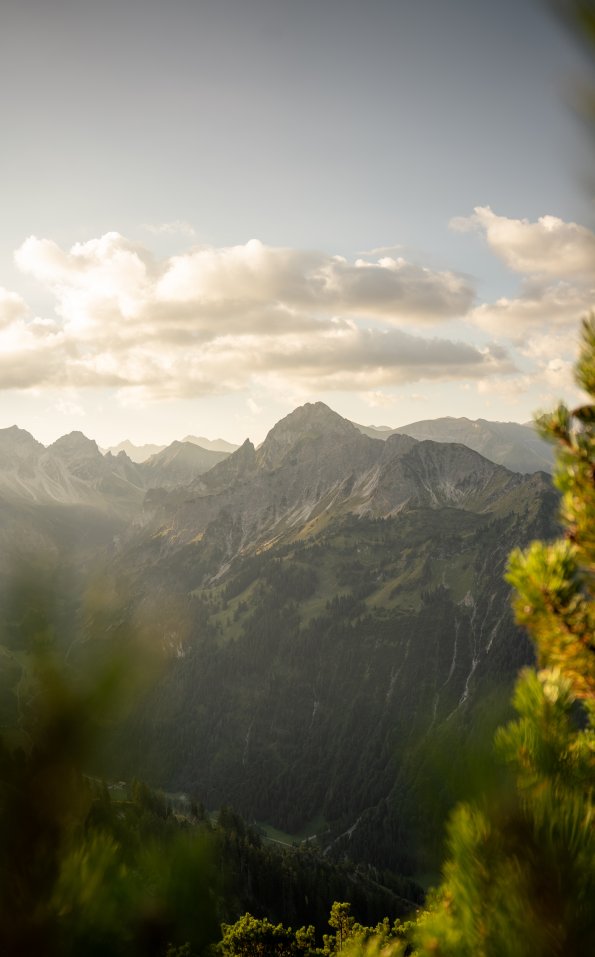 Eingerahmte Berge