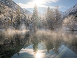 Perfekte Spiegelung im Christlessee