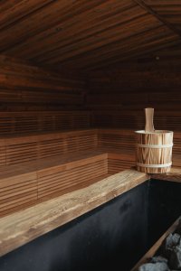 Blick in die Alpensauna