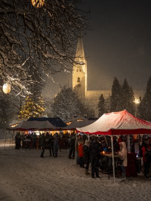 Schneetreiben beim Winterfest