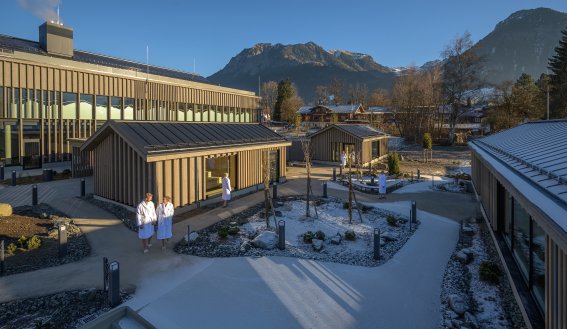 Blick in Saunagarten