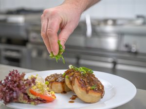 Krautkrapfen in der Therme
