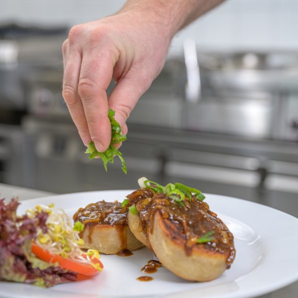 Krautkrapfen in der Therme