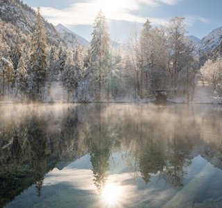 Perfekte Spiegelung im Christlessee