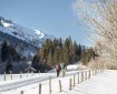 Spazieren durch den Schnee