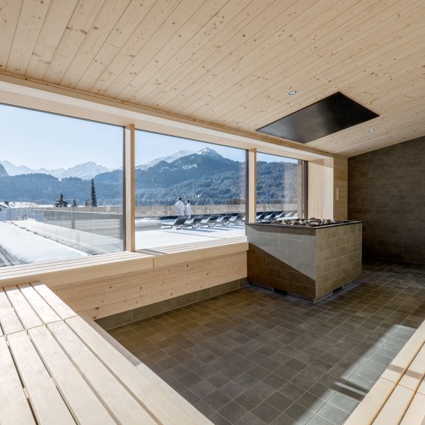 In der Panorama Sauna