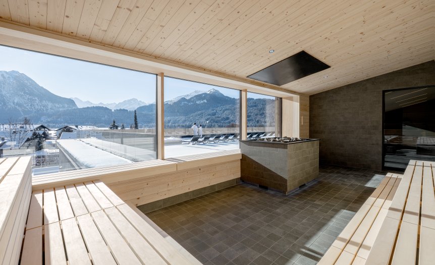 In der Panorama Sauna