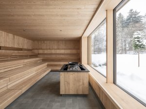 Sauna im Winter