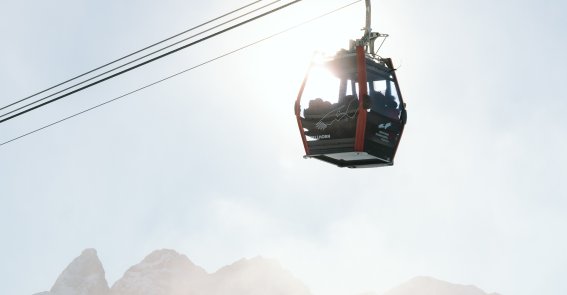 Kabine im Morgenlicht