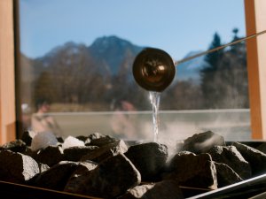 Aufguss in der Panoramasauna