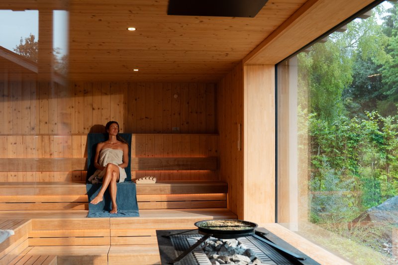 Alleine in der Sauna