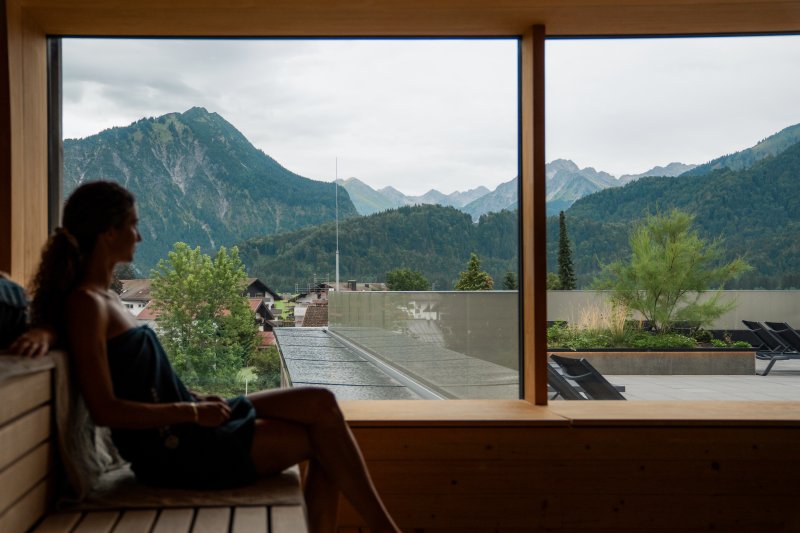 Ausblick aus der Sauna