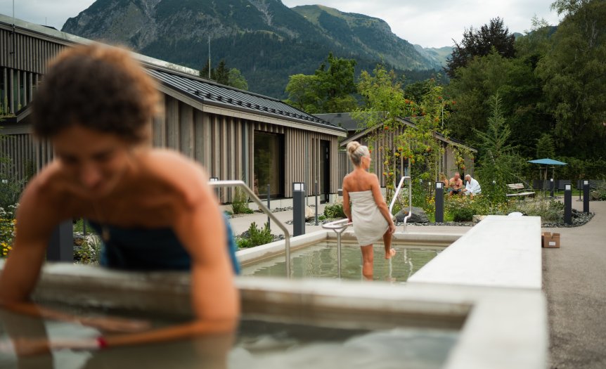 Kneippbecken der Therme Oberstdorf