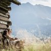 Entspannung vor der Hütte