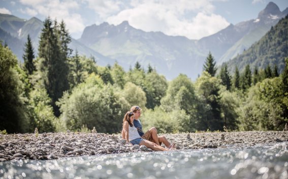 Entspannung am Bach