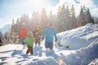 Familie im Schnee