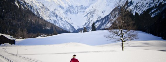 Langlaufen im Tal